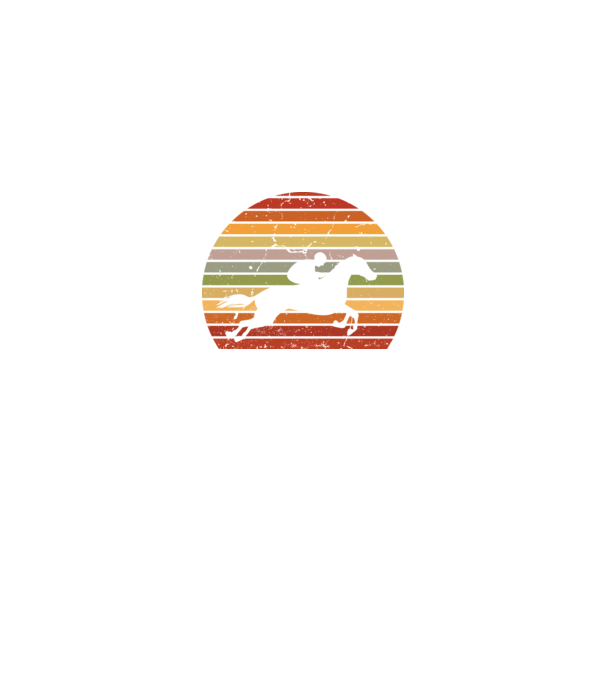 horse race model negru pe tricou