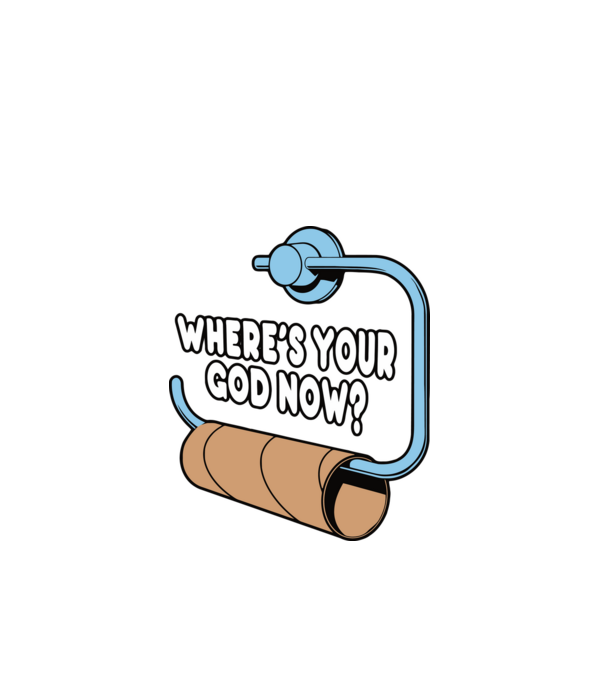 Where's your god now model negru pe tricou