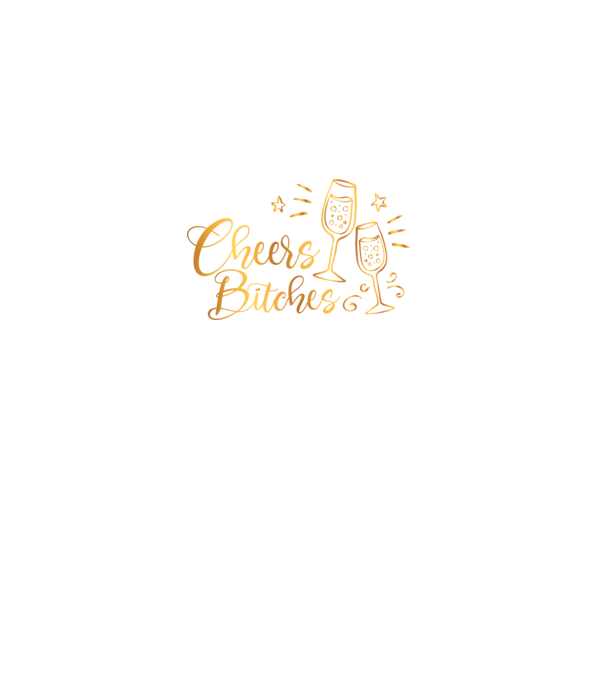 Cheers Bitches model negru pe tricou