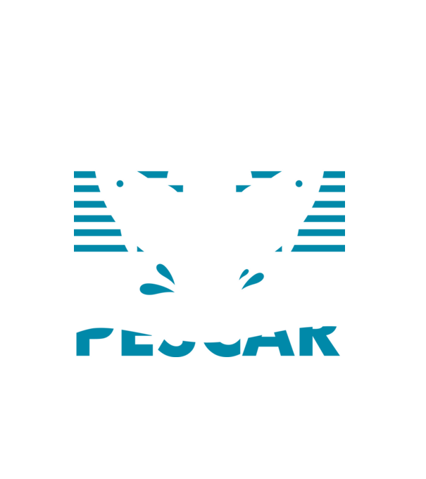 Pescar original model alb pe tricou