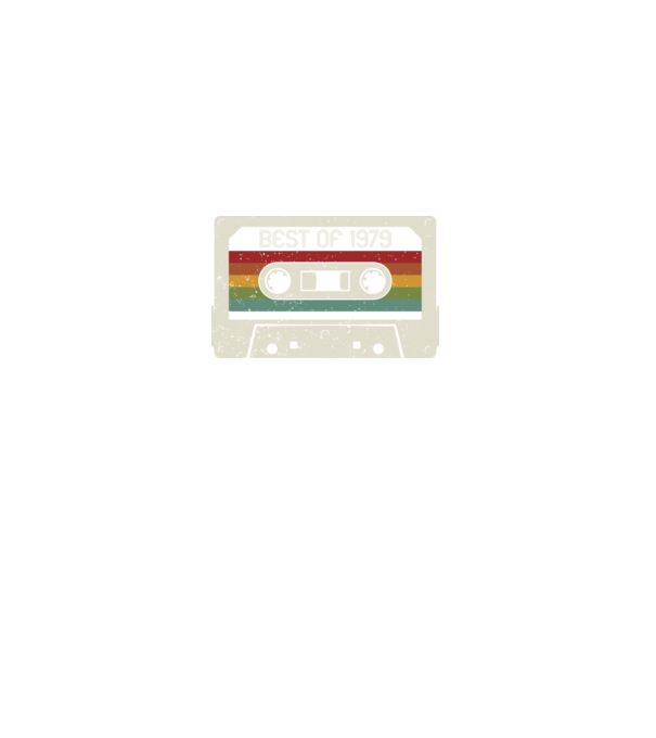 retro tape 1979 vintage model negru pe tricou