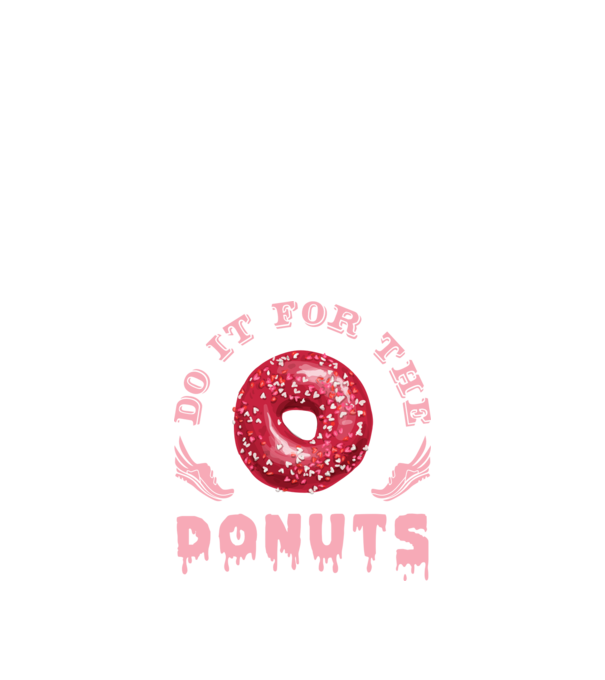 Do it for the donuts model negru pe tricou