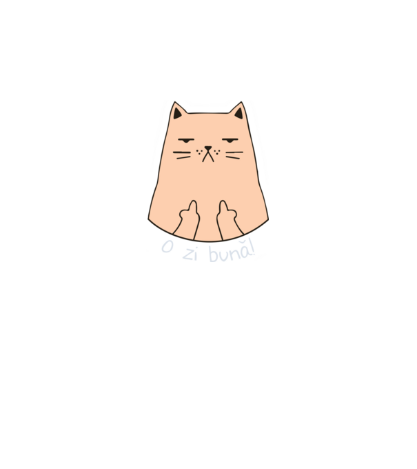 O zi bună model negru pe tricou