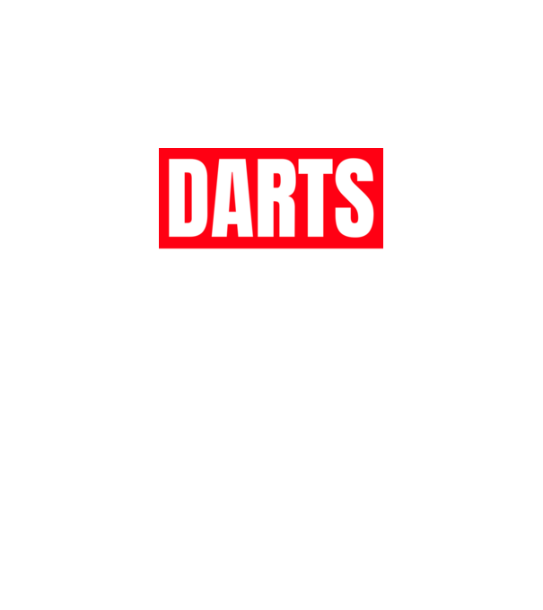 DARTS HERO model negru pe tricou