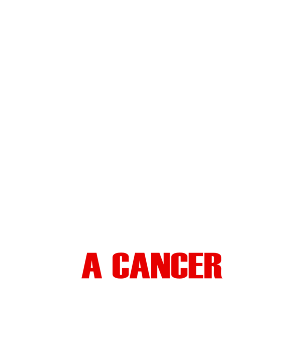 Piss of a CANCER model negru pe tricou