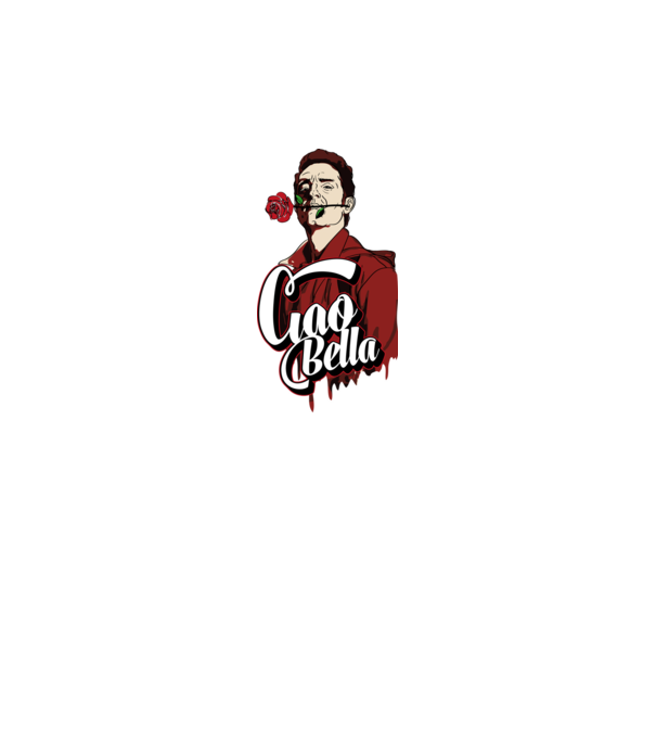 ciao bella berlin rose model negru pe tricou