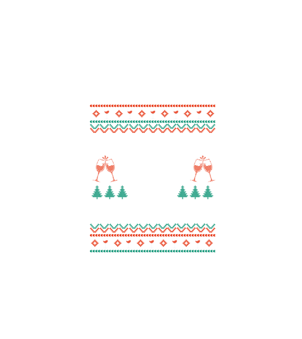 Fueled by wine and christmas model negru pe tricou