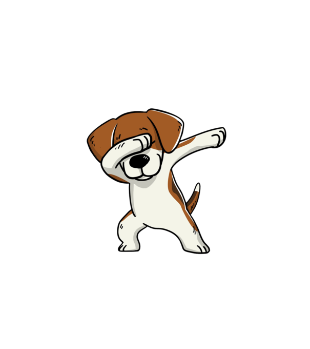 Beagle DAB model gri pe tricou