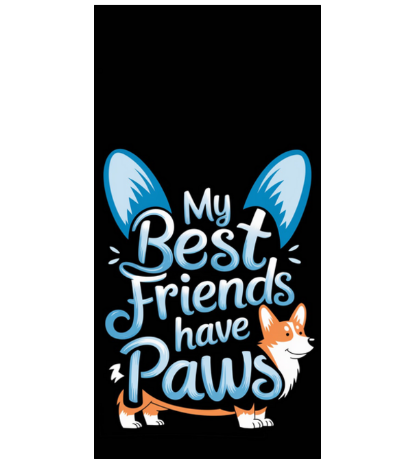 my best friends have paws model alb pe tricou