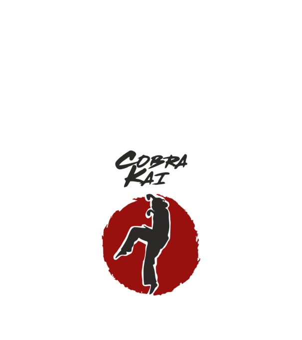 cobra kai larusso model alb pe tricou
