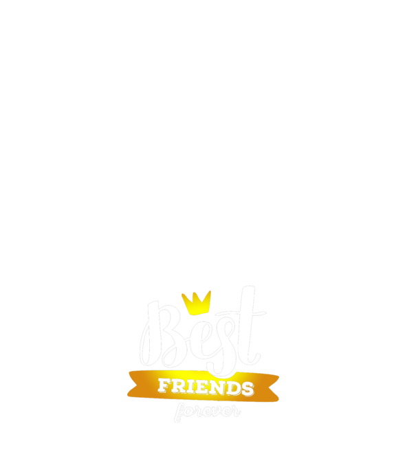 Best friends forever model negru pe tricou