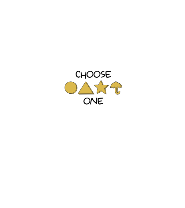 choose one squid game model alb pe tricou