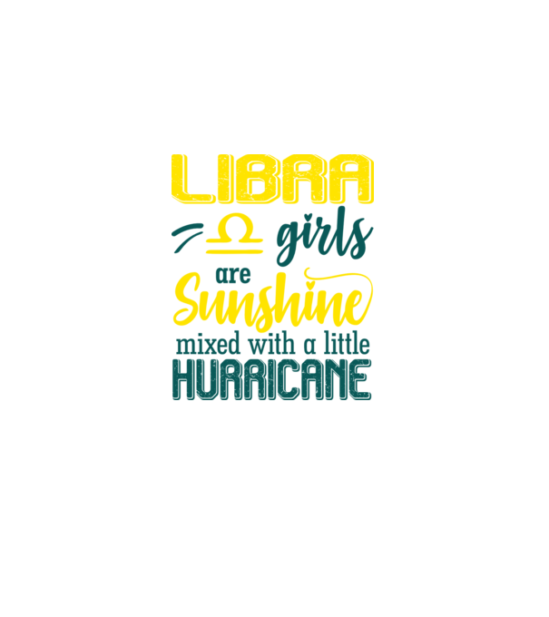Sunshine with Hurricane LIBRA model negru pe tricou