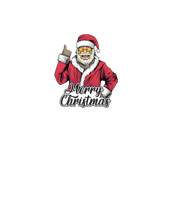Merry christmas Santa model roșu pe tricou