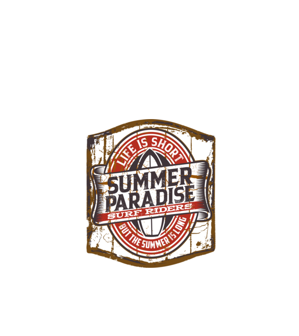 Summer Paradise model negru pe tricou