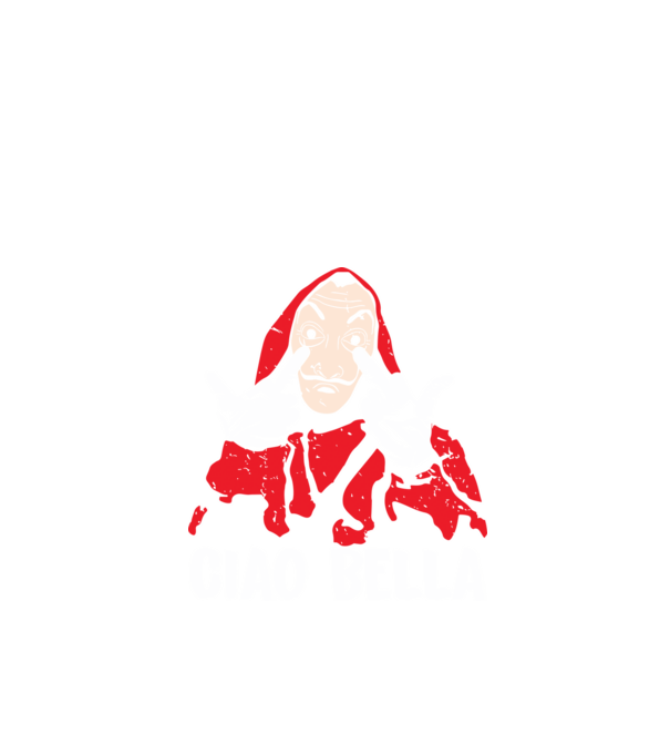 ciao bella dali model negru pe tricou