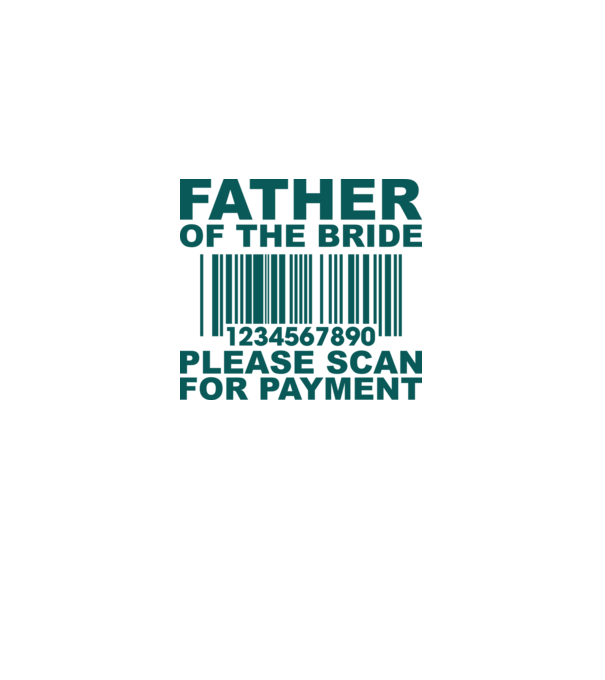 Father of the bride model alb pe tricou