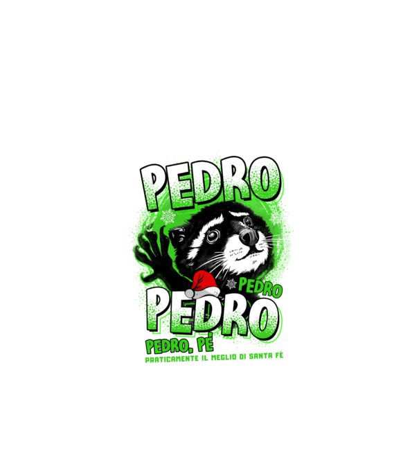 Pedro pedro christmas model negru pe tricou