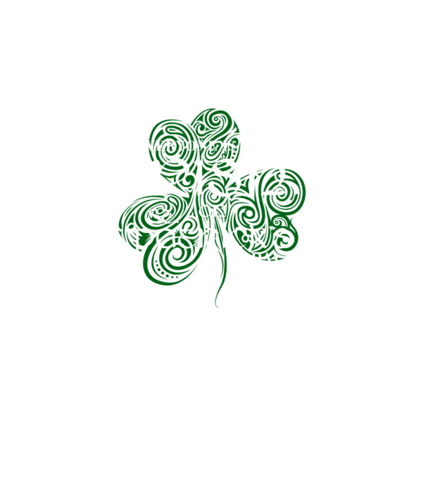 Everyone is irish shamrock model negru pe tricou