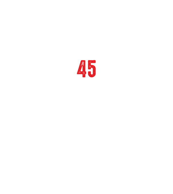 Purtătorul acestui tricou a împlinit: 45 de ani model negru pe tricou