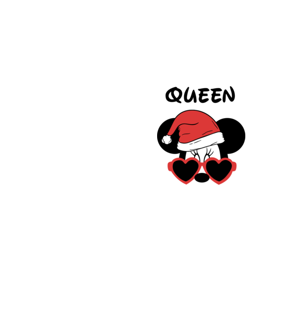 minnie santa queen model galben neon pe tricou