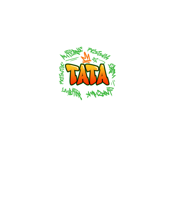 Graffiti tata model negru pe tricou