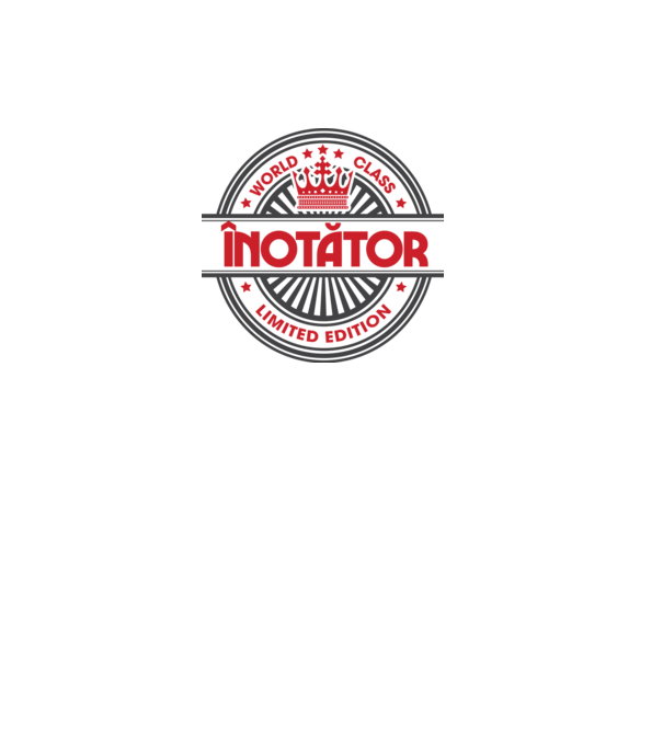 înotător model negru pe tricou