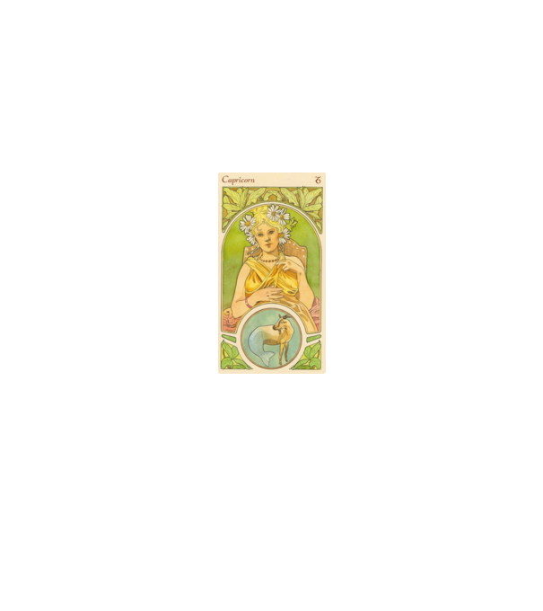 Horoscop Tarot CAPRICORNUL model alb pe tricou