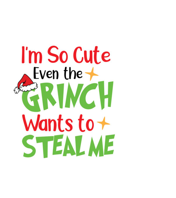 So cute Grinch model negru pe tricou