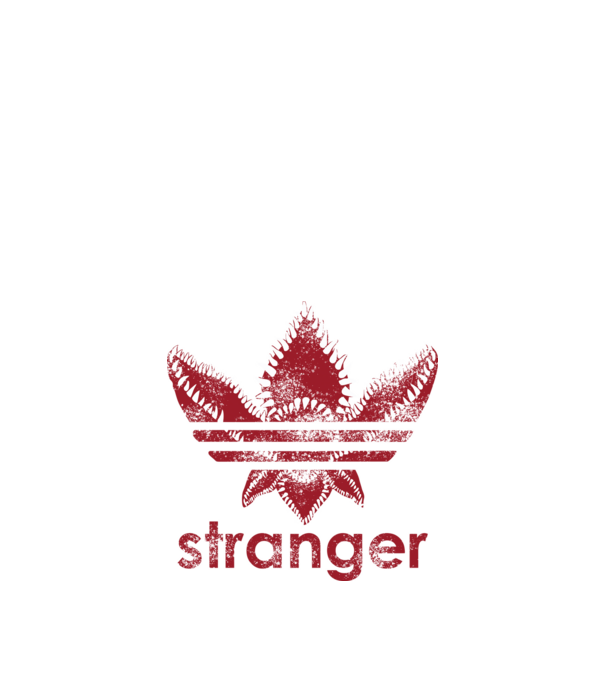 stranger things logo model negru pe tricou