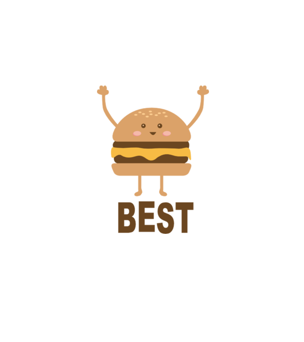 Best hamburger model alb pe tricou