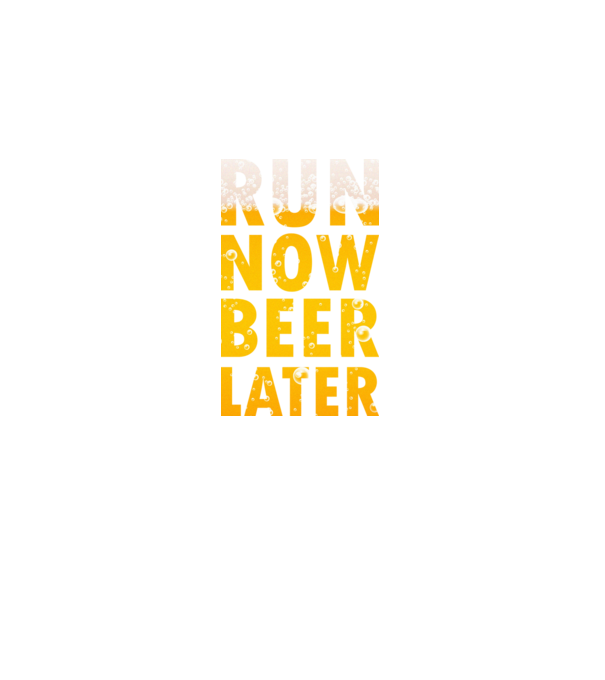 Run now beer later model negru pe tricou