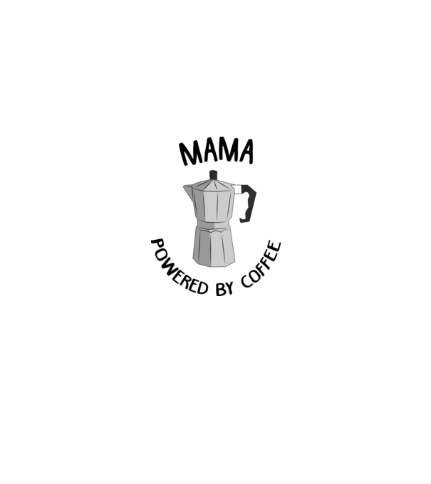 Mama powered by coffee_D1655019 model gri pe tricou