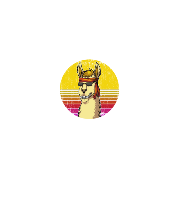 No Prob LLama - Láma model negru pe tricou