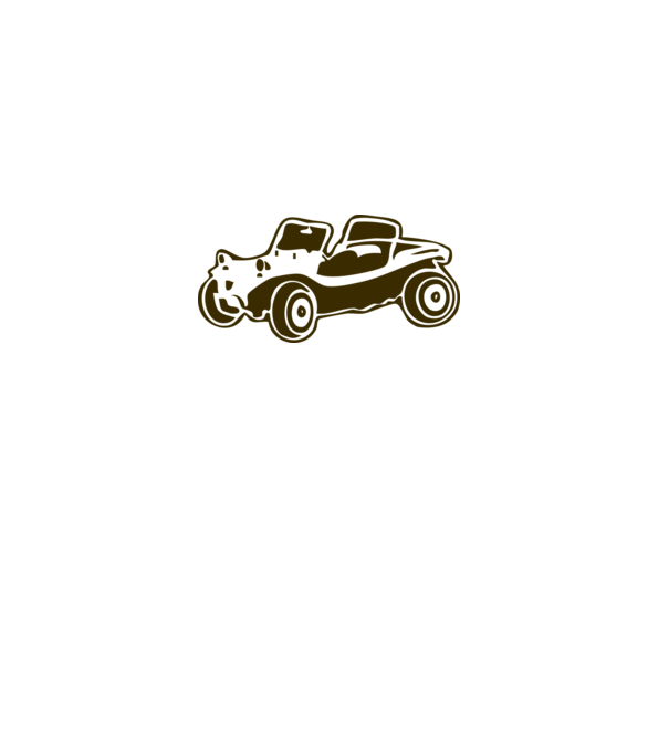 Buggy model alb pe tricou