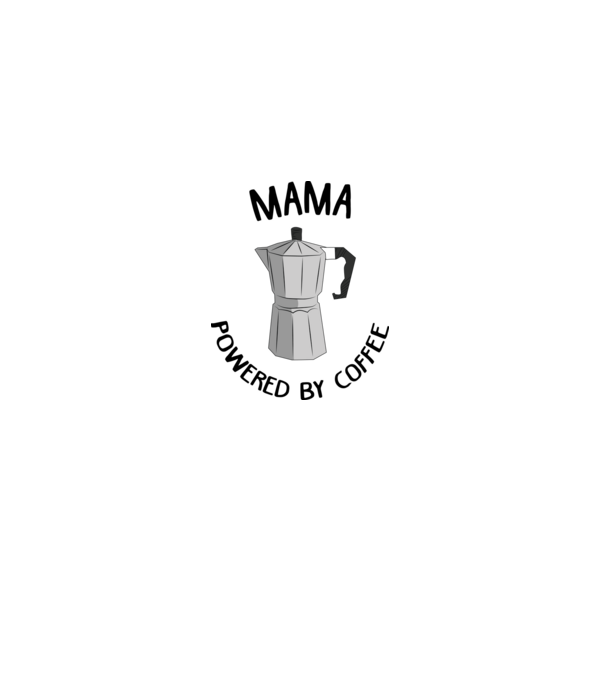 Mama powered by coffee_D1655019 model gri pe tricou