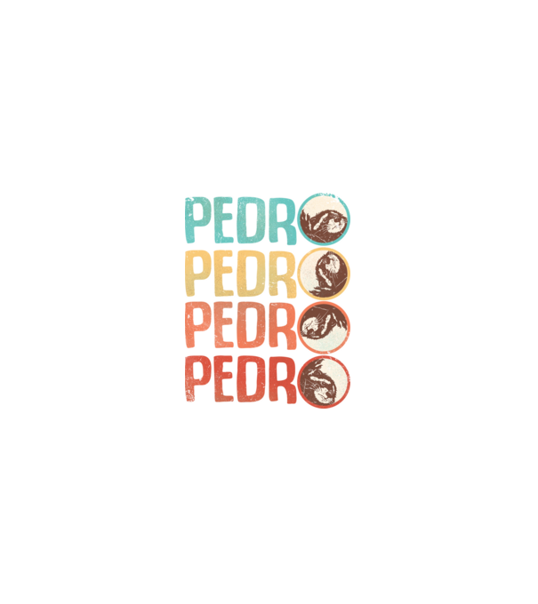 Pedro Pedro retro model alb pe tricou