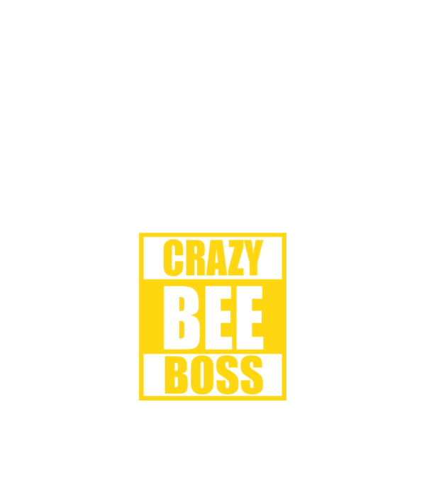 Crazy bee boss model alb pe tricou