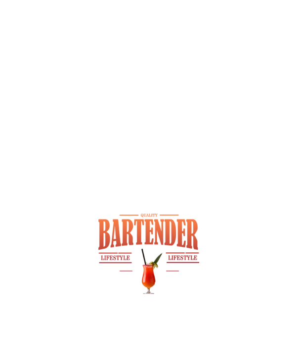 Lifestyle Bartender model roz deschis pe tricou