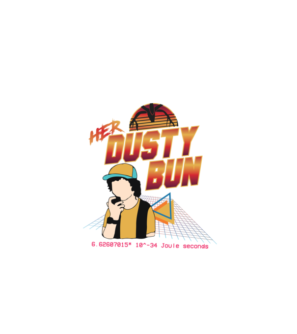 Stranger couple 80s retro Dustin model negru pe tricou