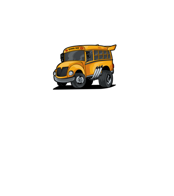 Autobuze model alb pe tricou