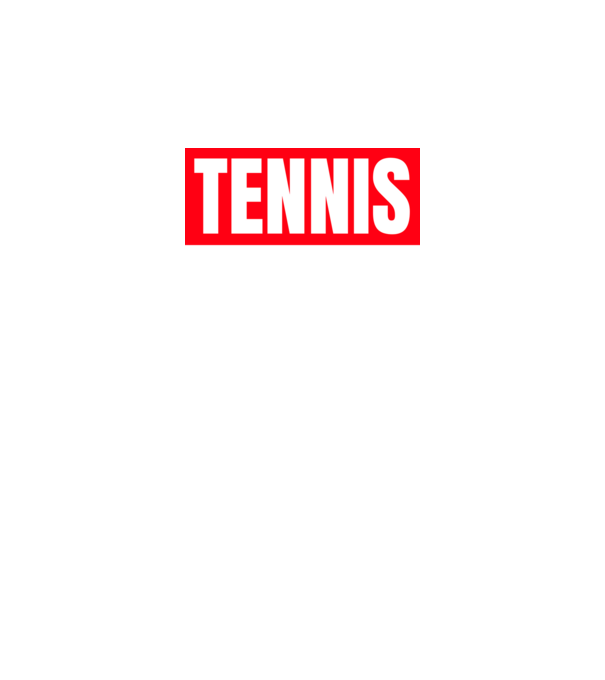 TENNIS HERO model negru pe tricou