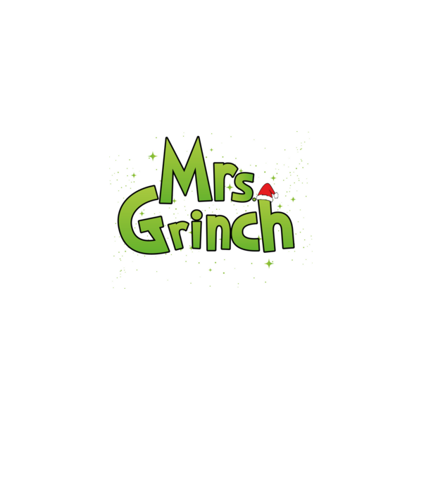 Grinch Family Mrs Grinch model negru pe tricou