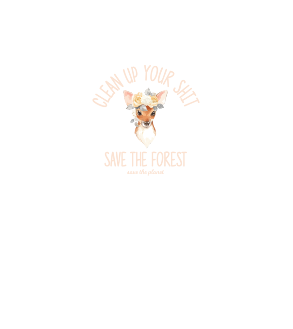 Clean up your shit model gri pe tricou