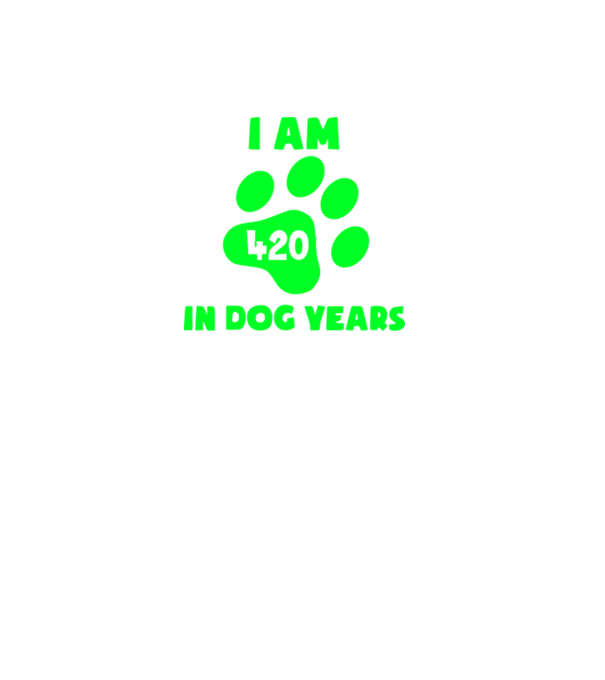 Dog Year - 420 model verde pe tricou