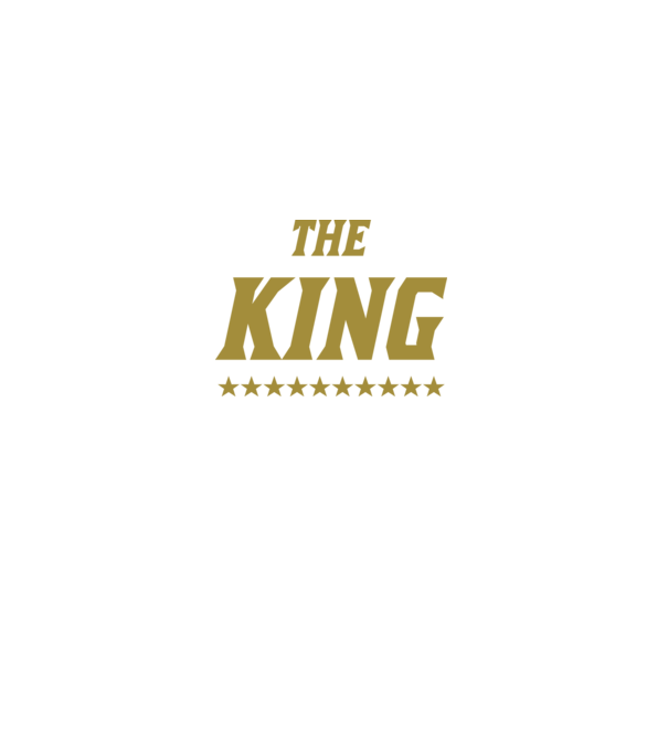 The King model negru pe tricou