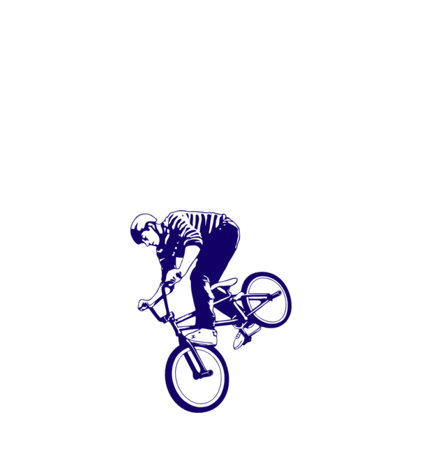 BMX stunt model nisipiu pe tricou