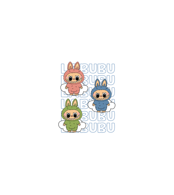LABUBU model nisipiu pe tricou