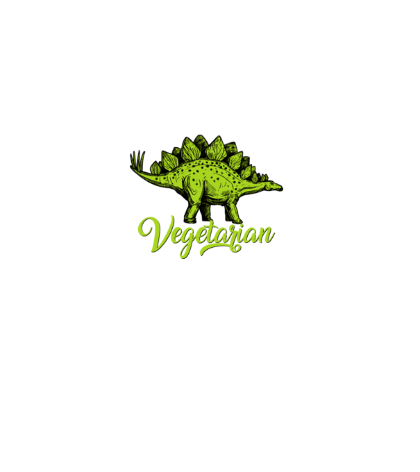 Vegetarian model alb pe tricou
