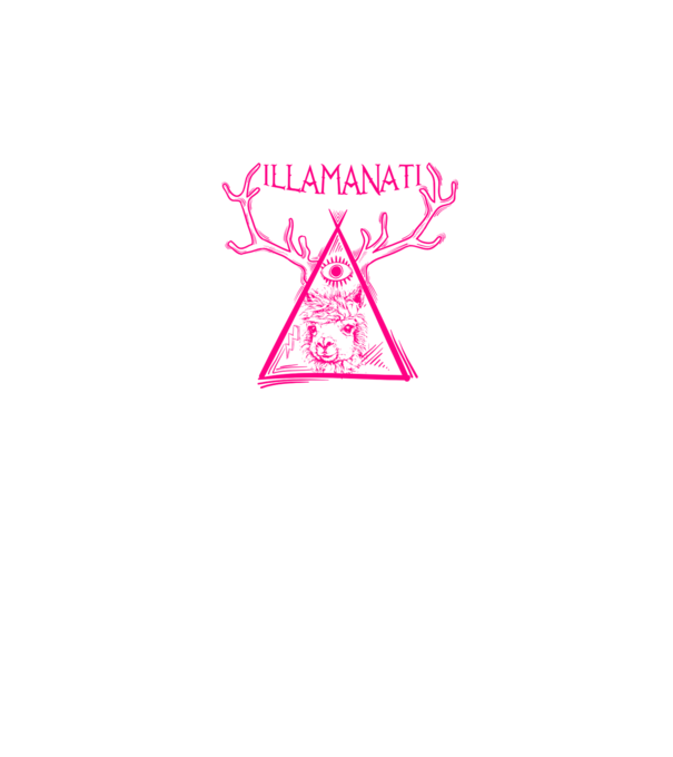 Illamanati model alb pe tricou